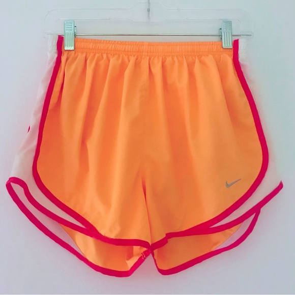 Nike Pants - NIKE Tempo Dri-Fit Running Shorts Neon Orange
